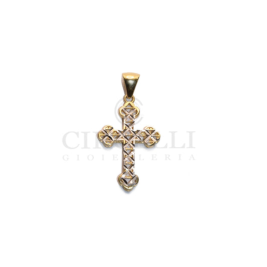 Croce oro 18k donna