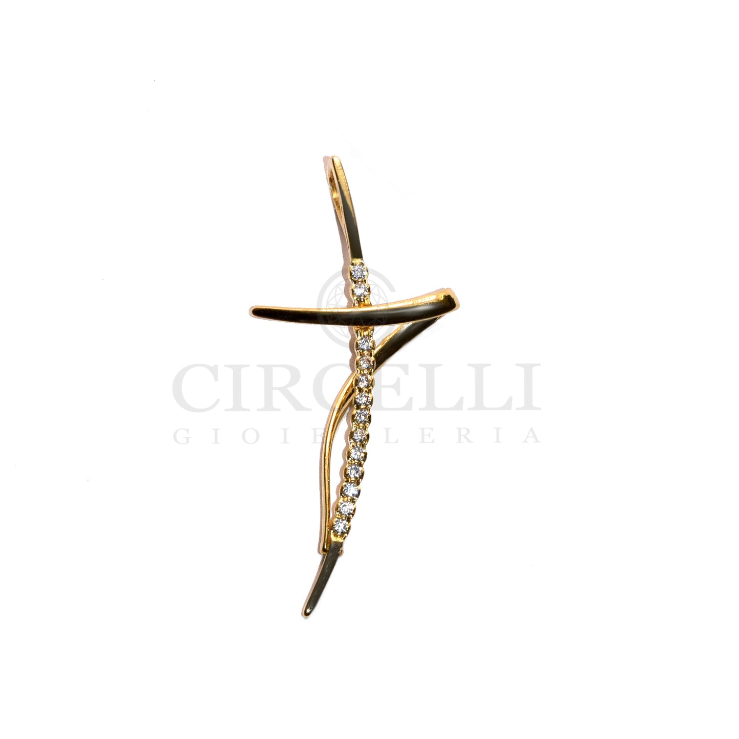 Croce oro 18k donna