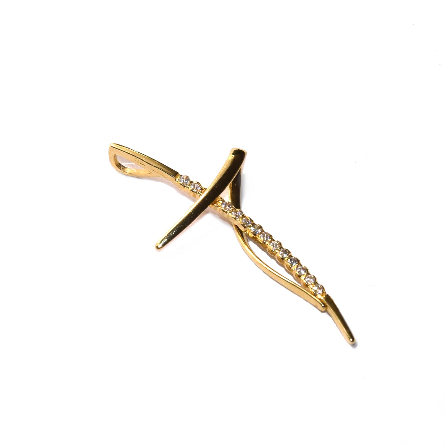 Croce oro 18k donna