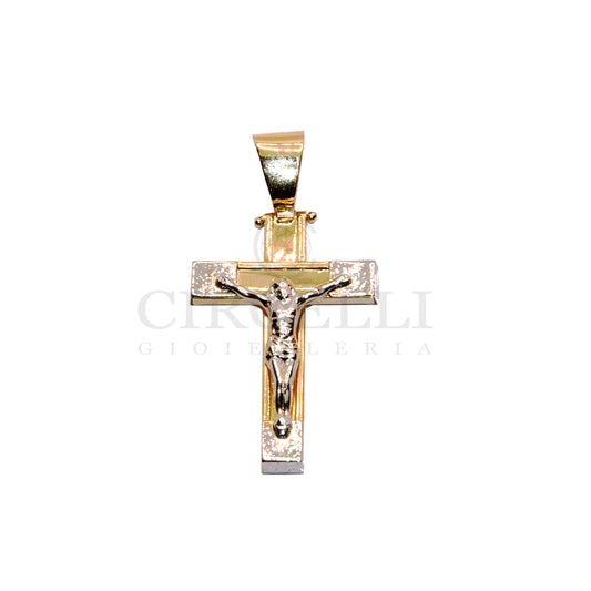 Croce Bicolore oro 18k