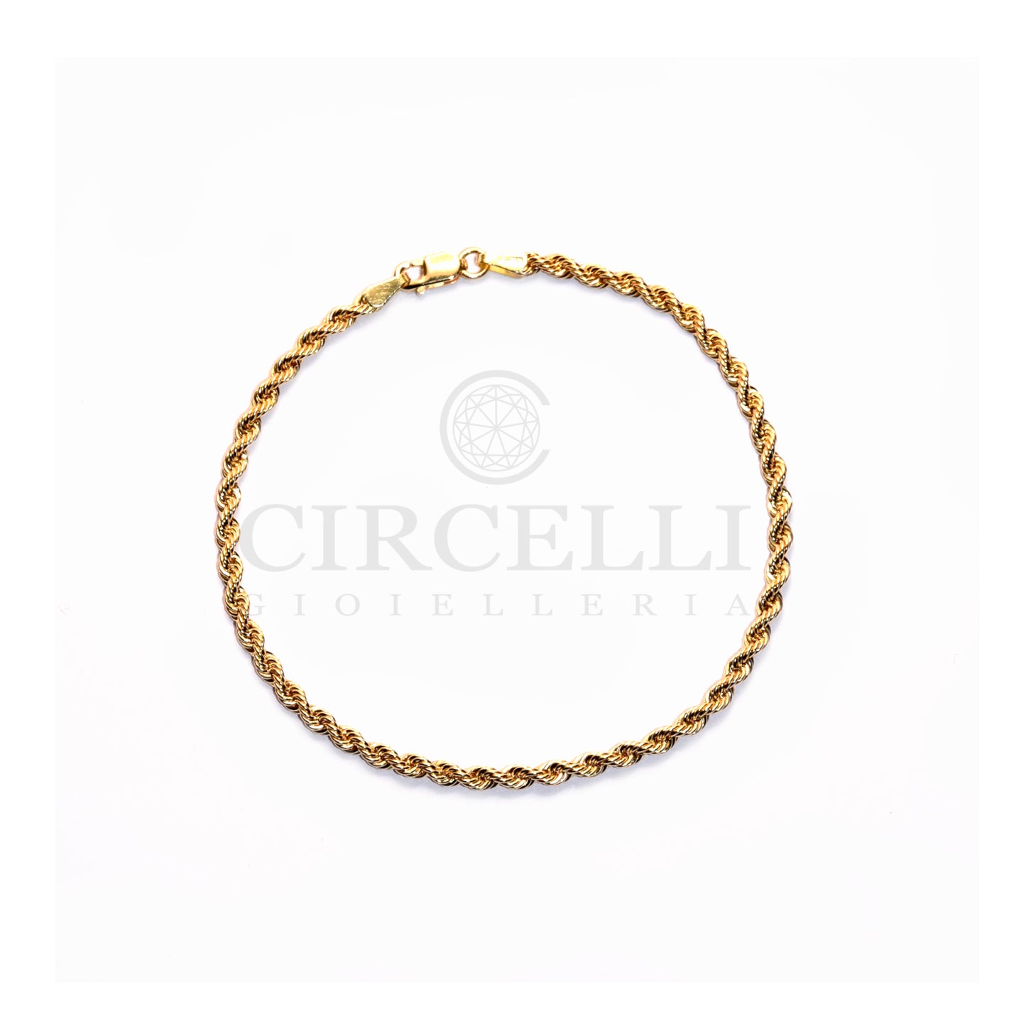 Bracciale corda oro 18k