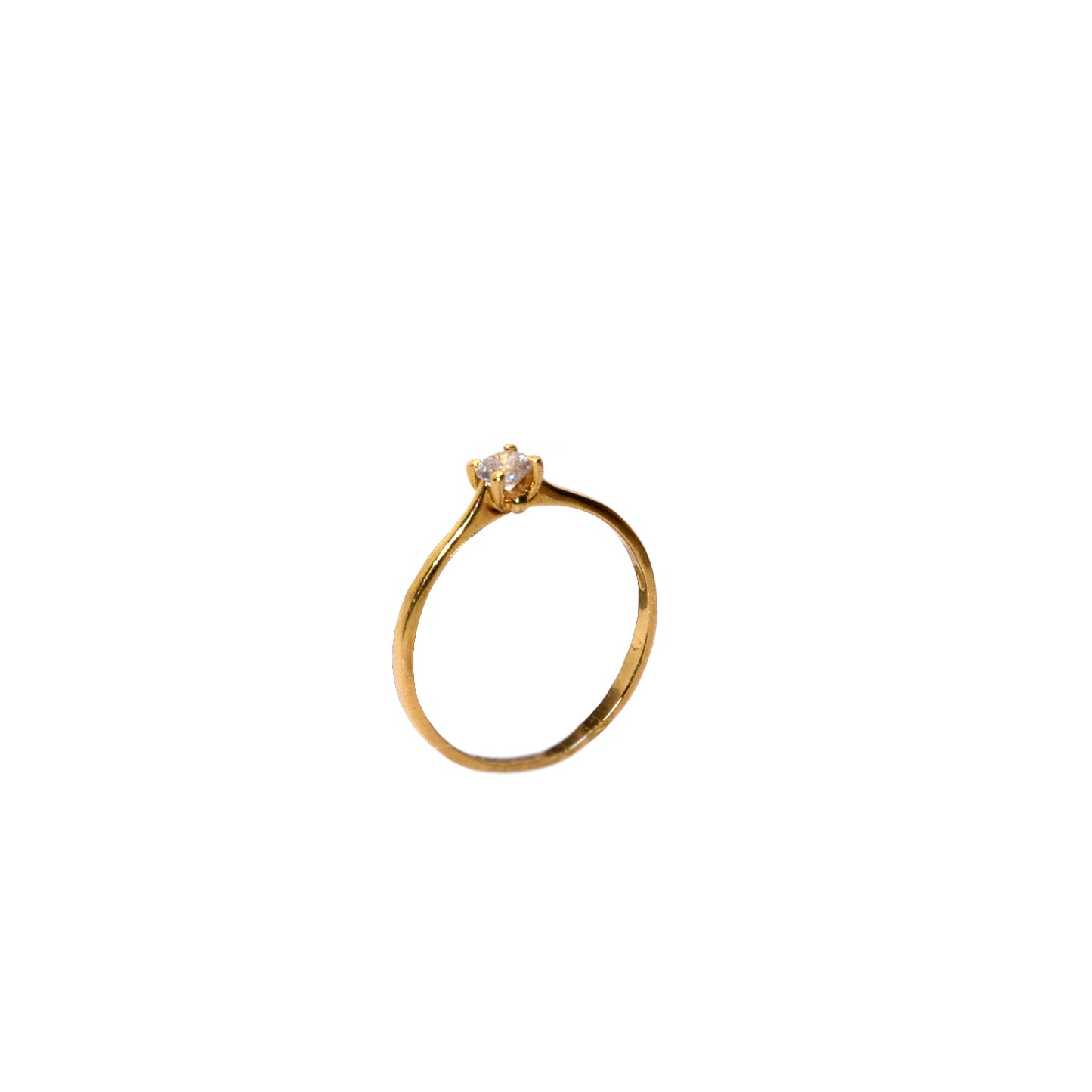 Anello solitario oro 18k