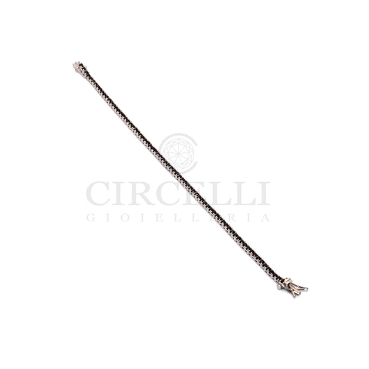 Tennis argento 925 pietre nere 2mm CIRCELLI BIJOUX