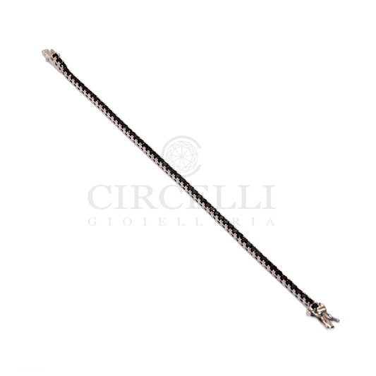 Tennis argento 925 pietre nere 3mm CIRCELLI BIJOUX