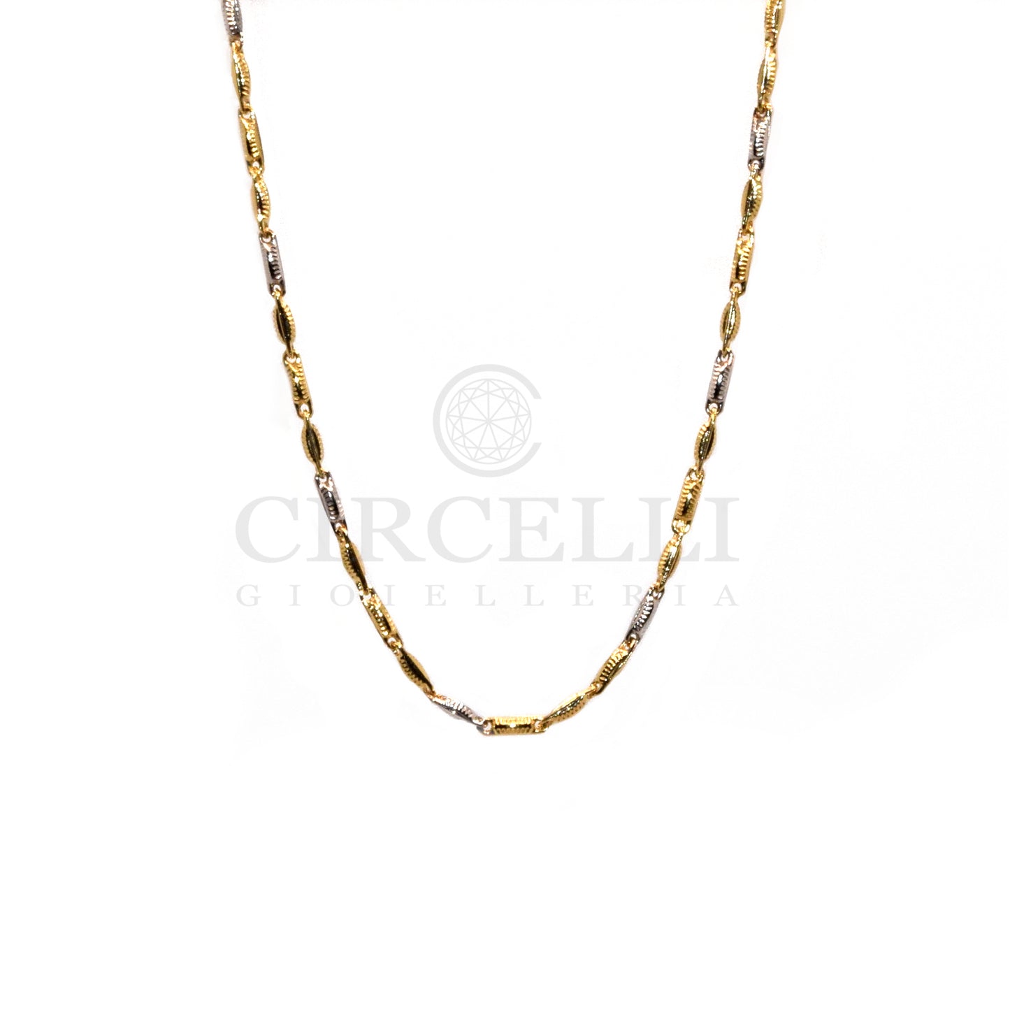 Collana Oro bicolore 18k