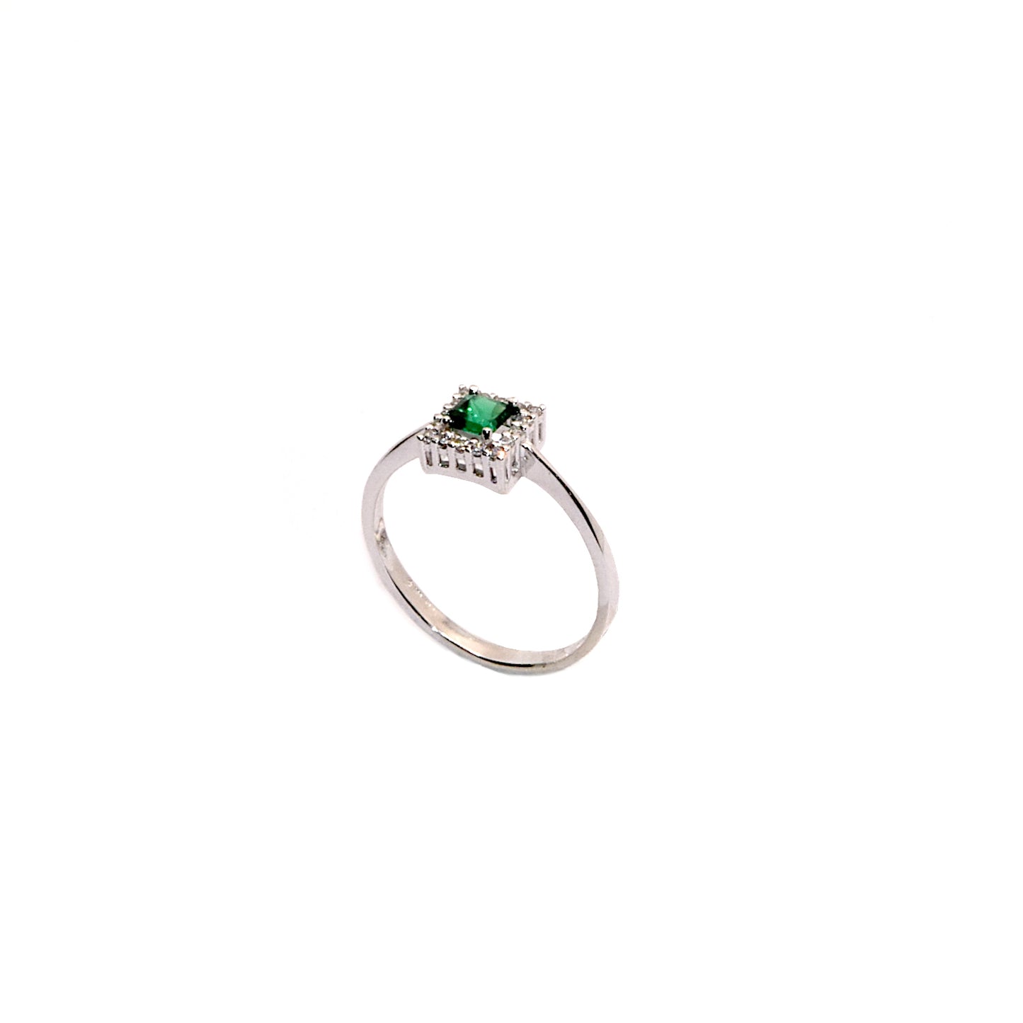 Anello pietra verde oro 18k