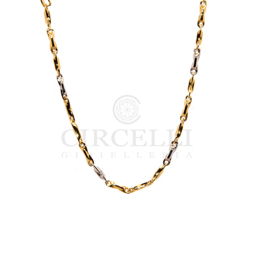 Collana Oro bicolore 18k