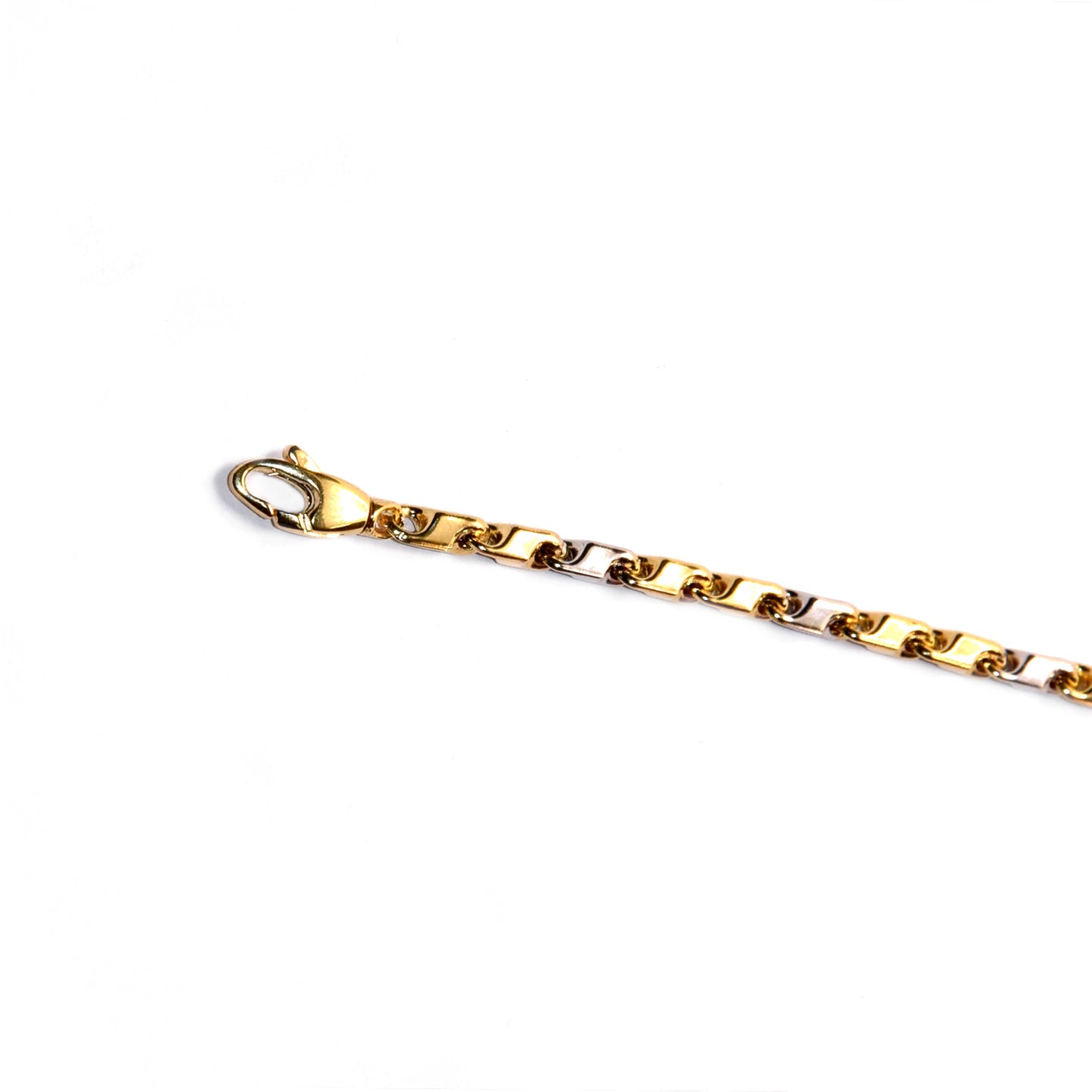 Bracciale bicolore oro 18k