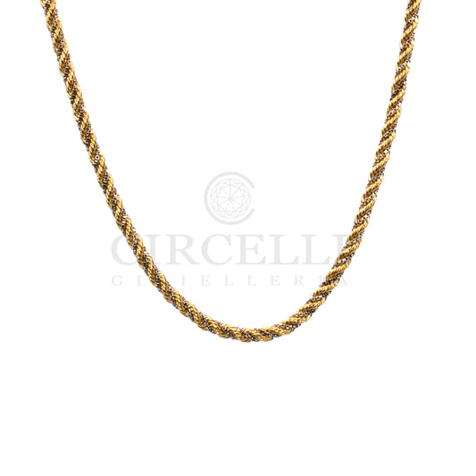 Collana corda veneta oro 18k