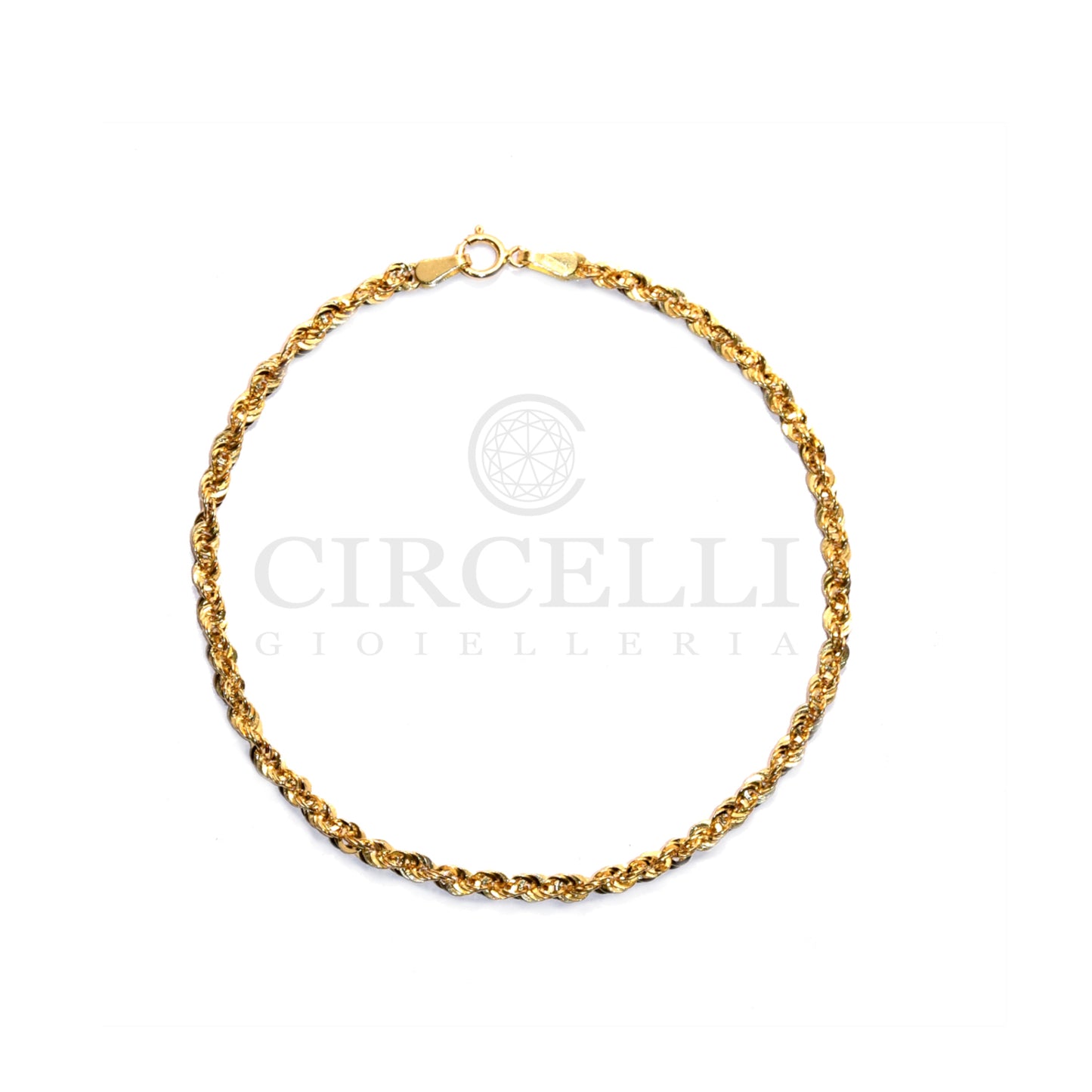 Bracciale maglia americana oro 18k