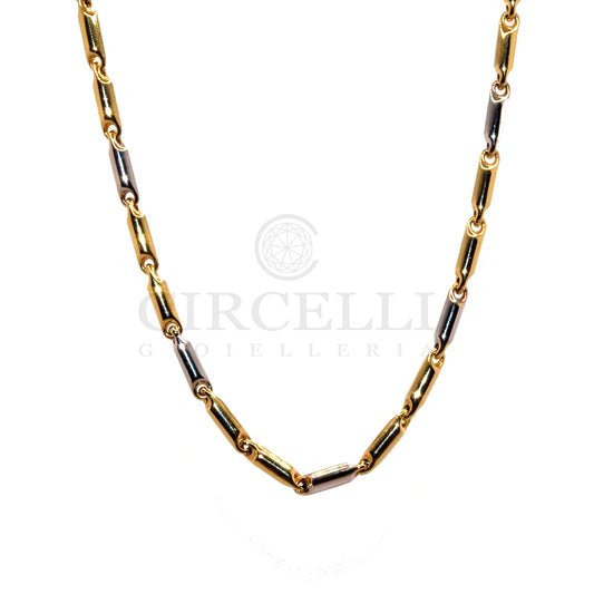 Collana Oro bicolore 18k