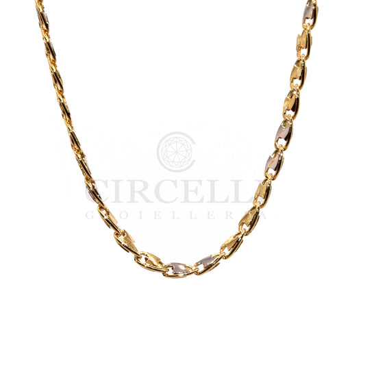 Collana Oro bicolore 18k