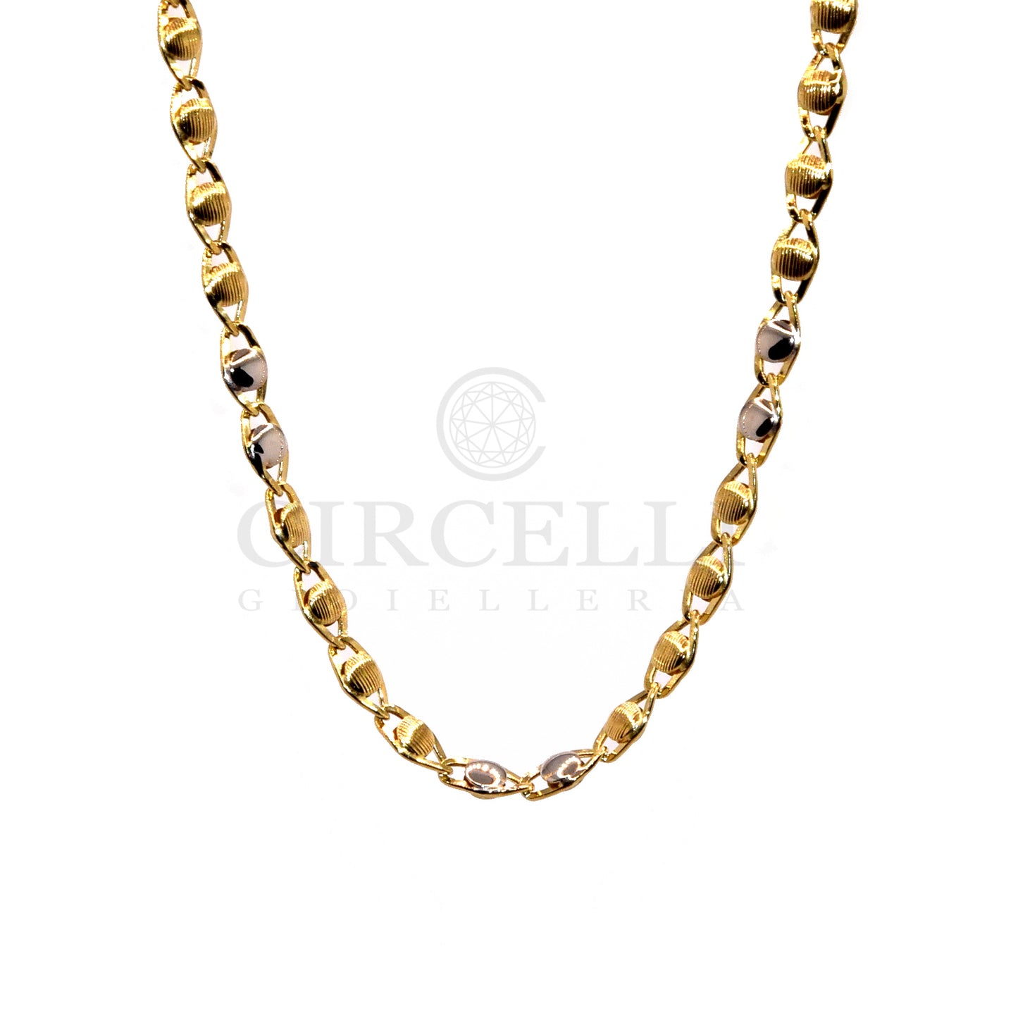 Collana Oro bicolore 18k