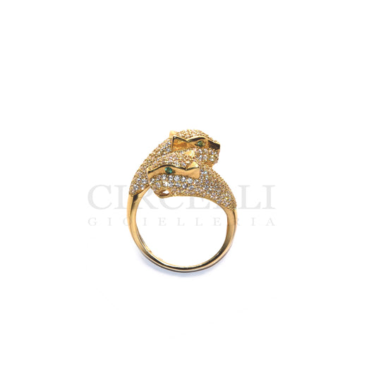 Anello pantherè oro 18k