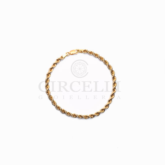 Bracciale corda oro 18k