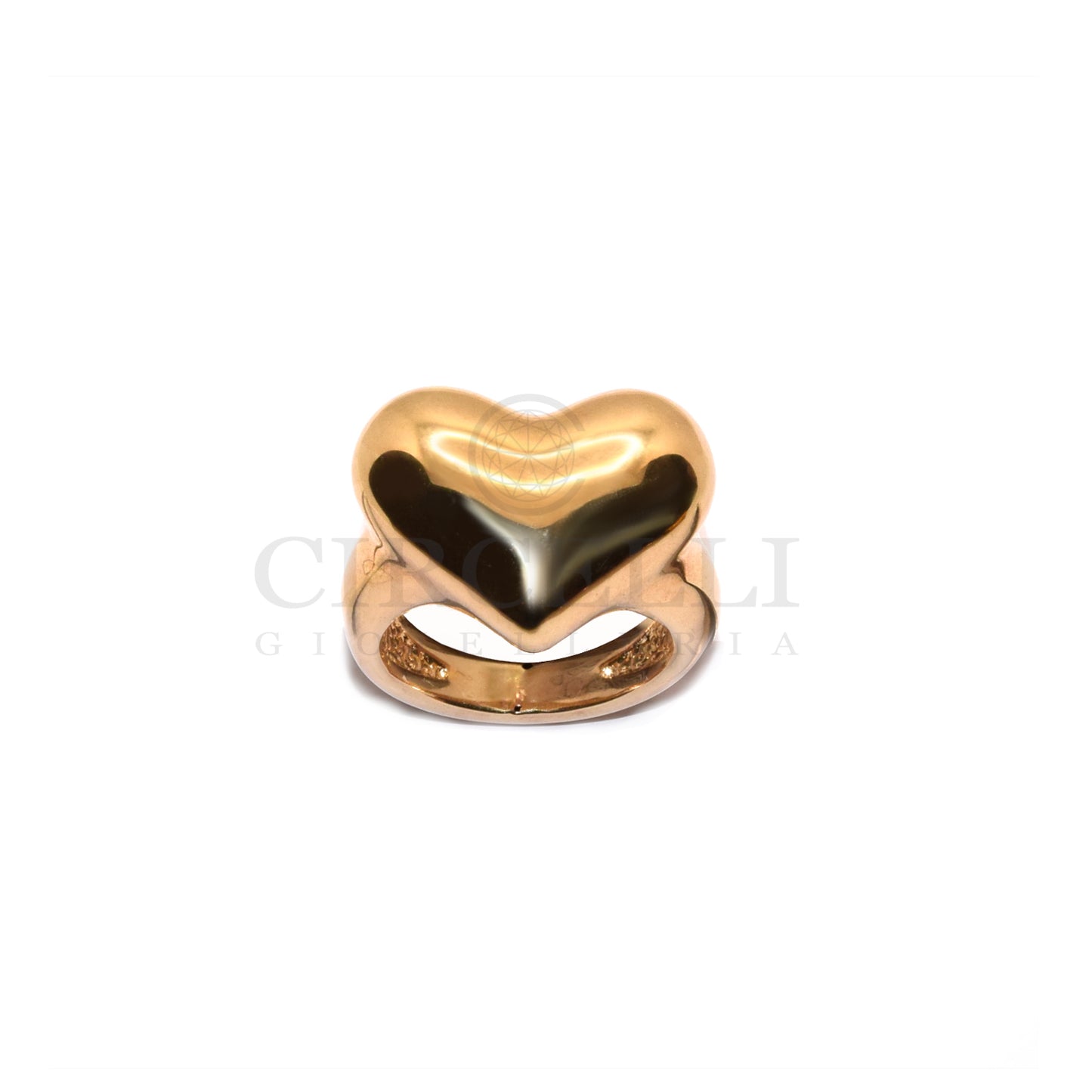 Anello cuore oro 18k