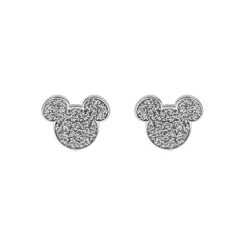 Orecchini Mickey silver glitter DISNEY