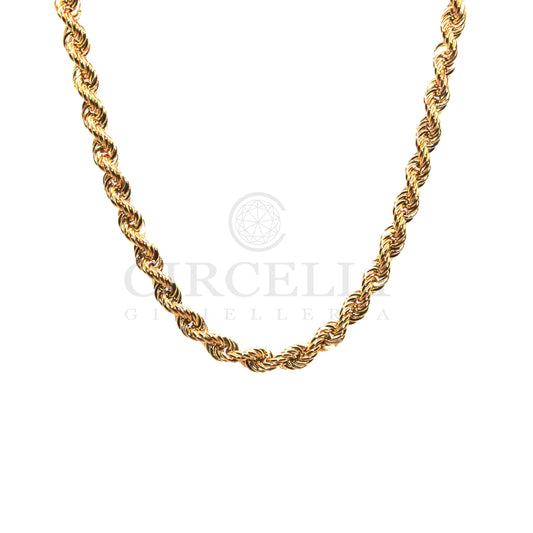 Collana Corda laser grande oro 18k