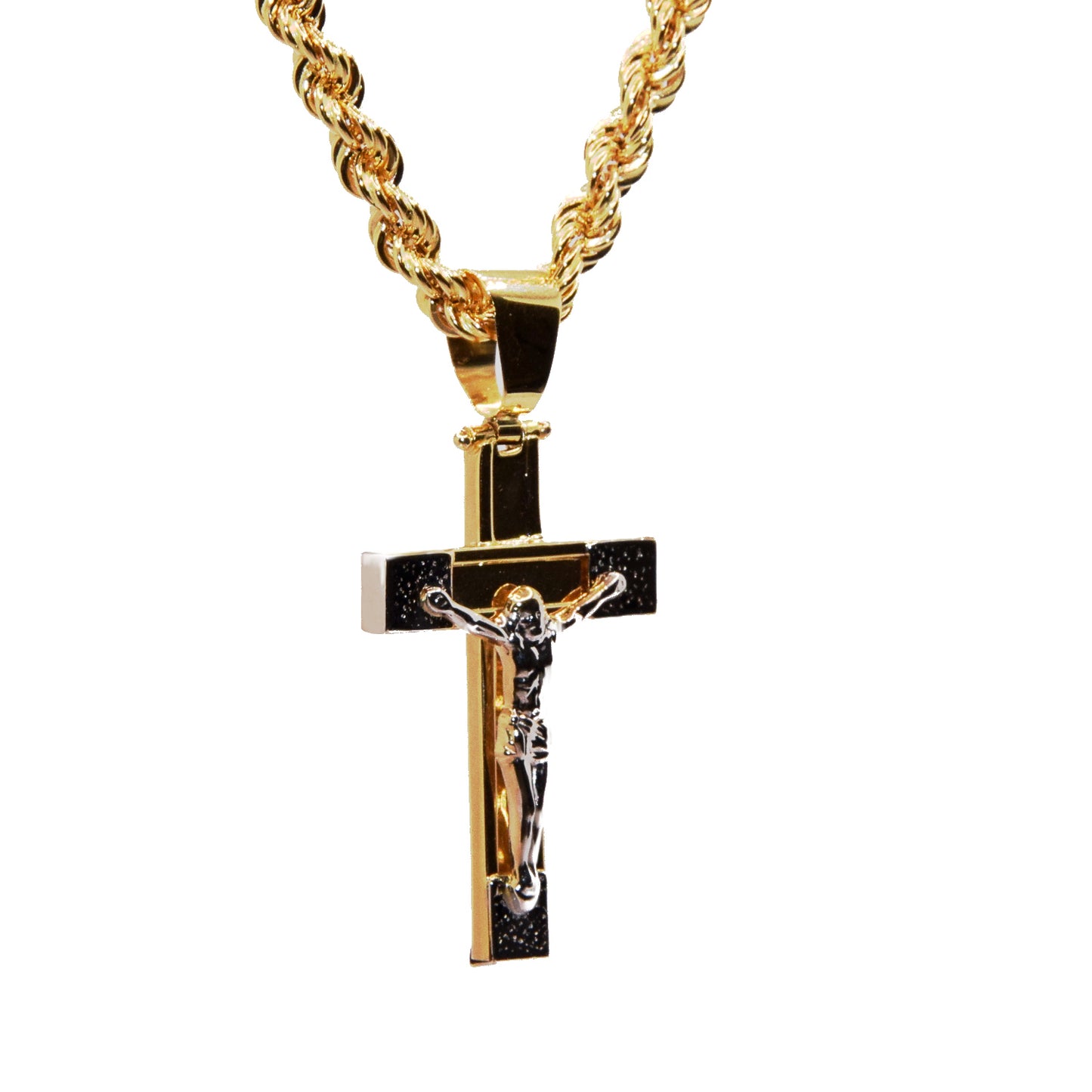 Collana Corda laser media oro 18k