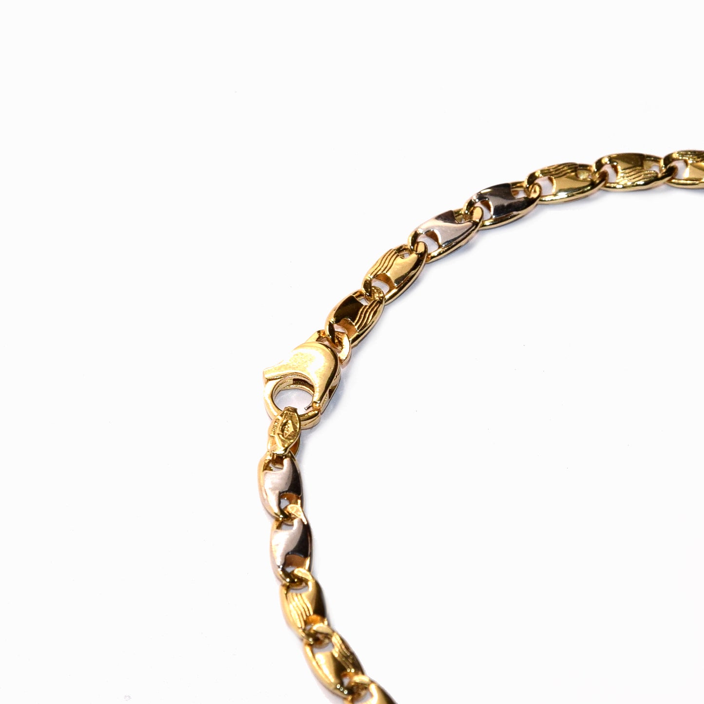 Bracciale bicolore oro 18k