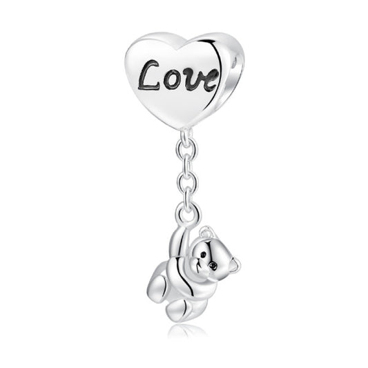 CHARM ORSETTO CON CUORE A PALLONCINO LES FOLIES