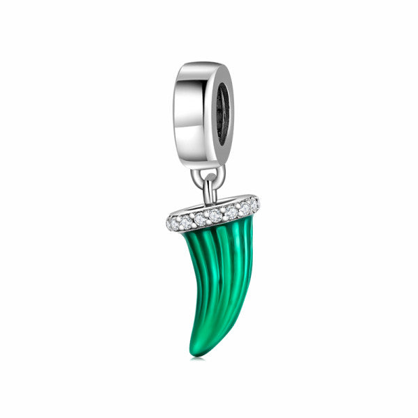 CHARM DENTE DI DRAGO VERDE LES FOLIES