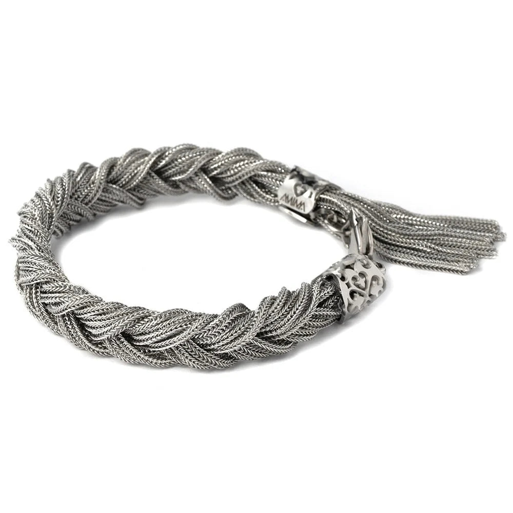 Bracciale Intrecciato 15 fili Con Coda Pendente Dionisio