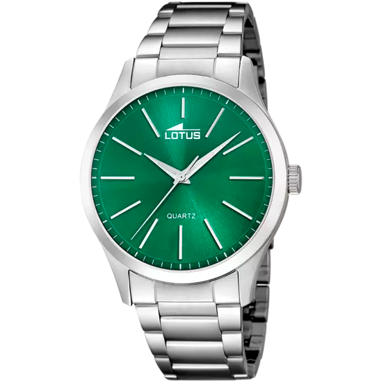 OROLOGIO LOTUS VERDE CINGHIA ACCIAIO INOSSIDABILE 316L, UOMO