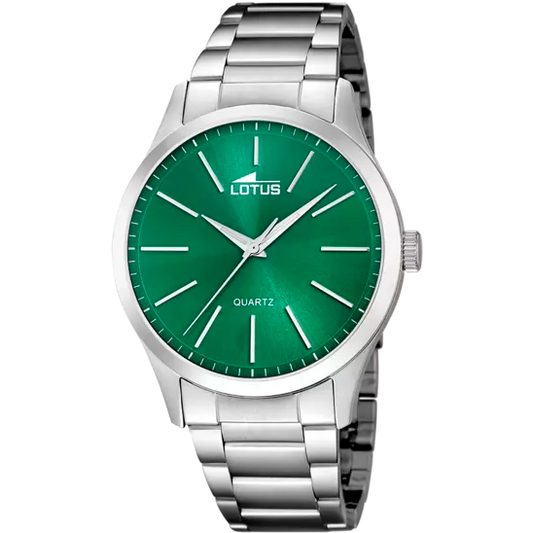 OROLOGIO LOTUS VERDE CINGHIA ACCIAIO INOSSIDABILE 316L, UOMO